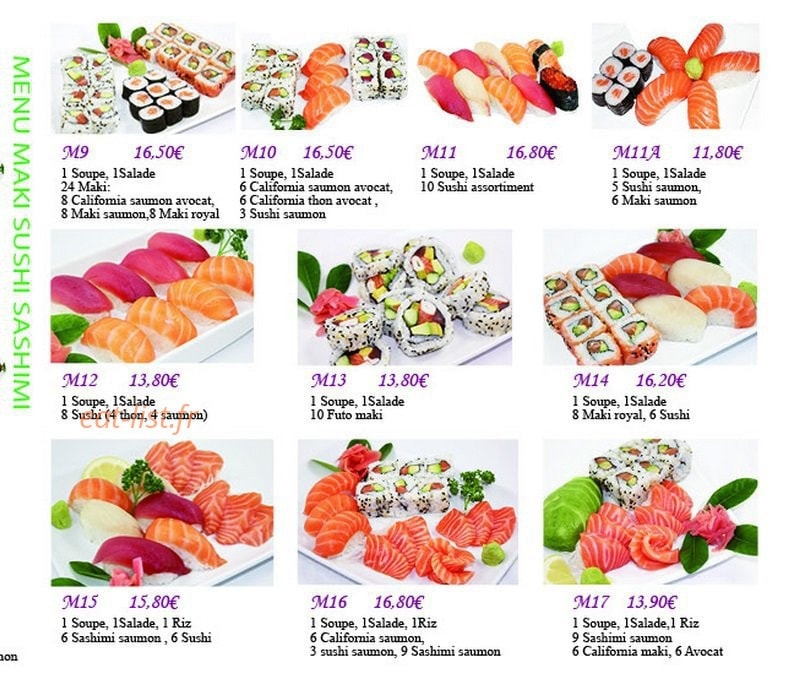 Siki Sushi — carte page 4