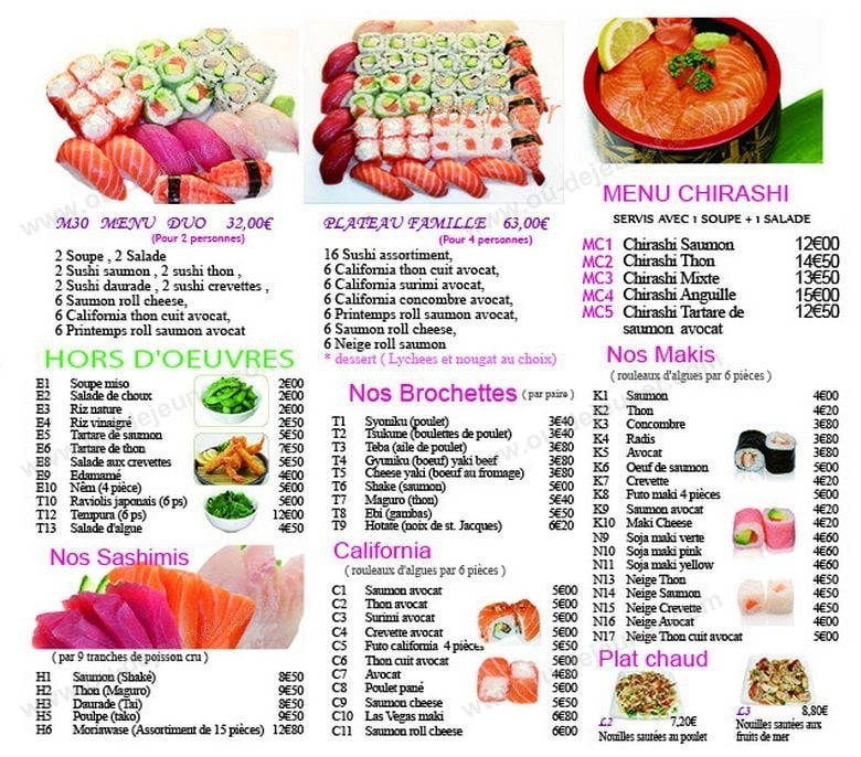 Siki Sushi — carte page 7