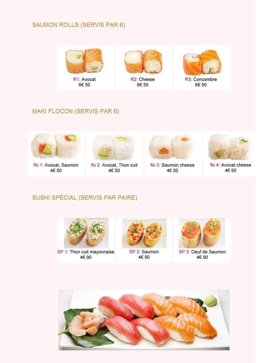 Sushi 8 — carte page 2