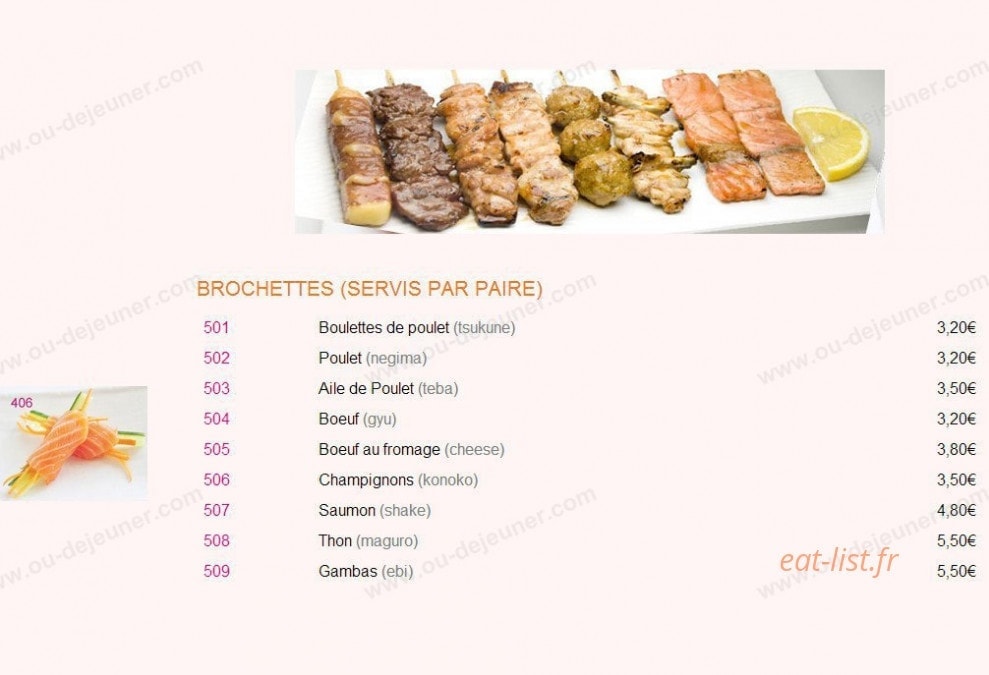 Sushi 8 — carte page 4