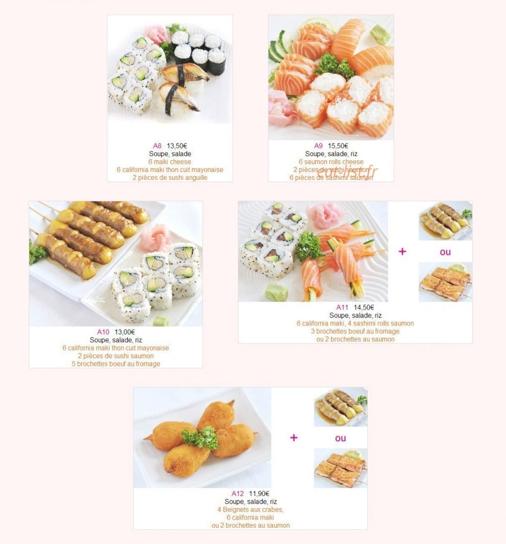 Sushi 8 — carte page 6