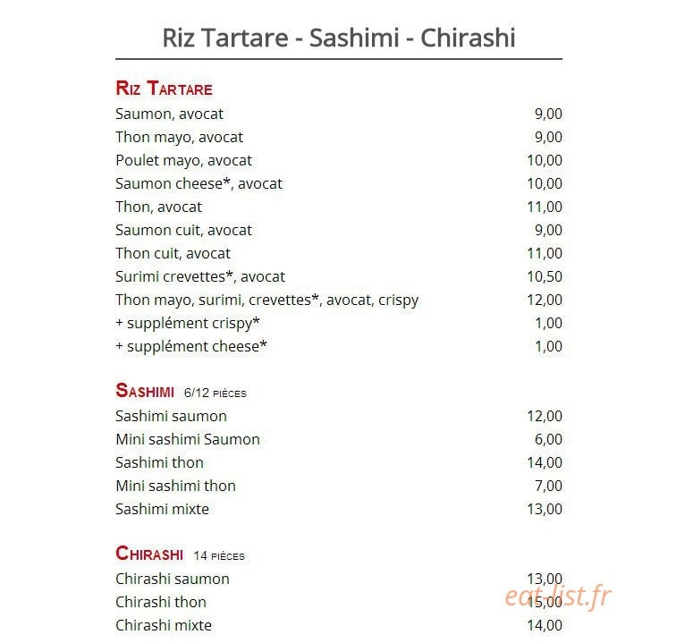 Sushi Top — carte page 4