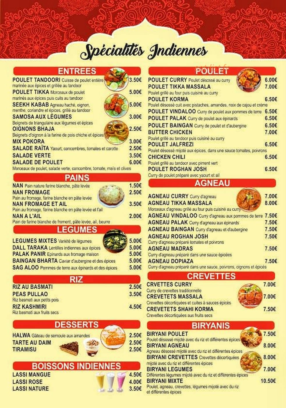 Fast Fried Chicken — carte page 2