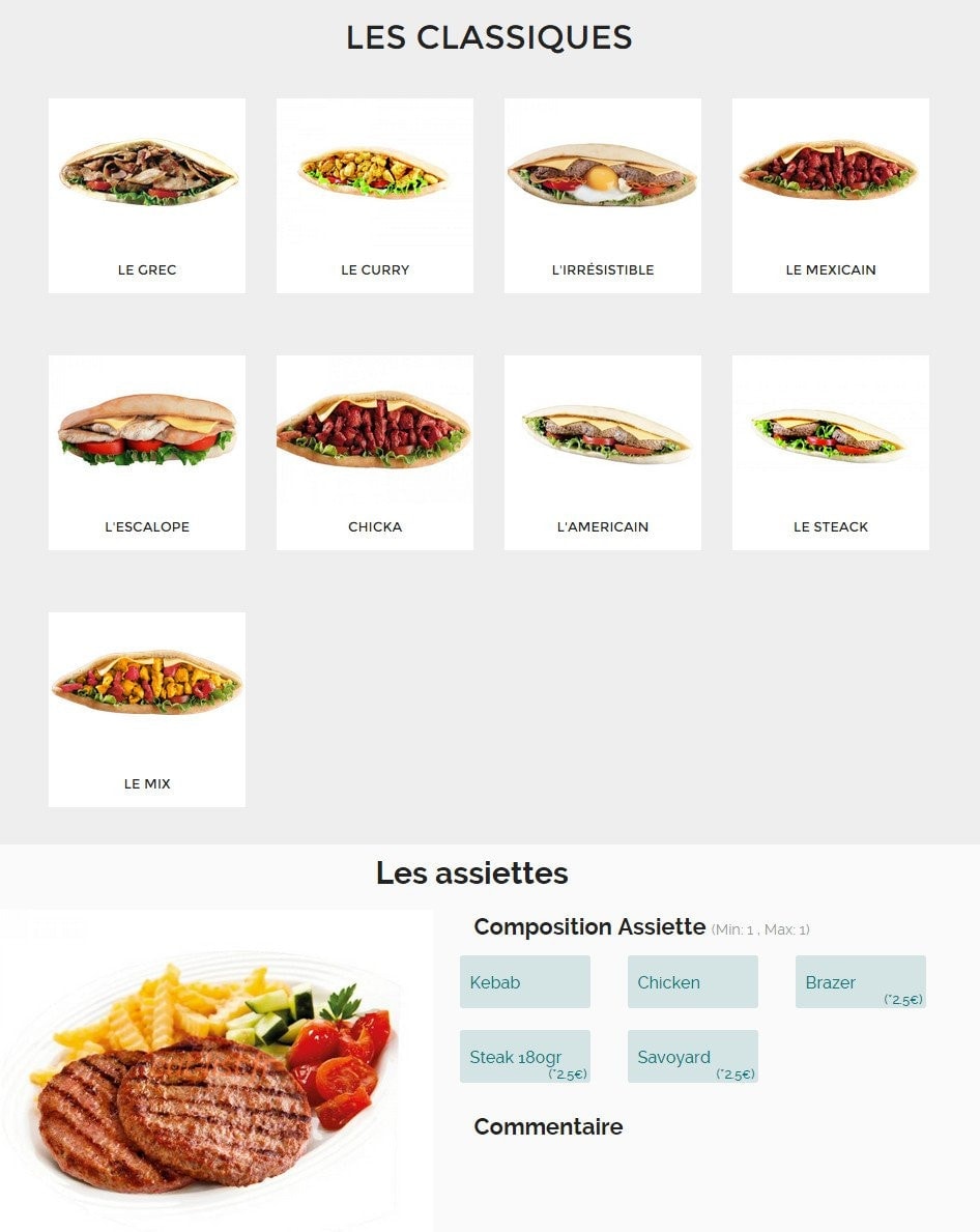 Le New Burger — carte page 3