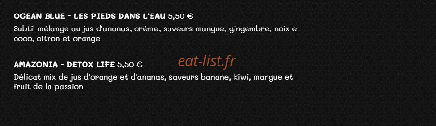Carte et menu de Plancha Grill à Villeneuve Saint Georges — Les cocktails sans alcools suite