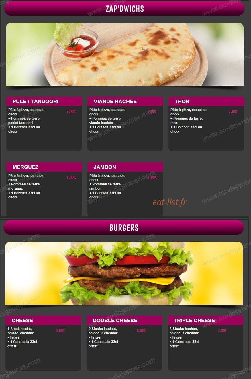 Volcano Pizza — carte page 12
