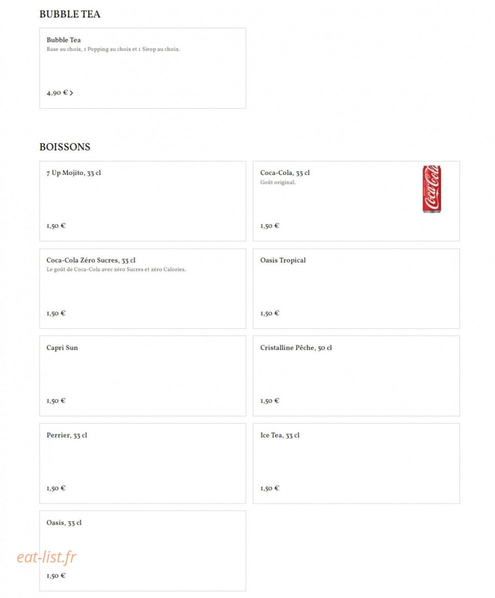 Asian Food By BAZE — carte page 7