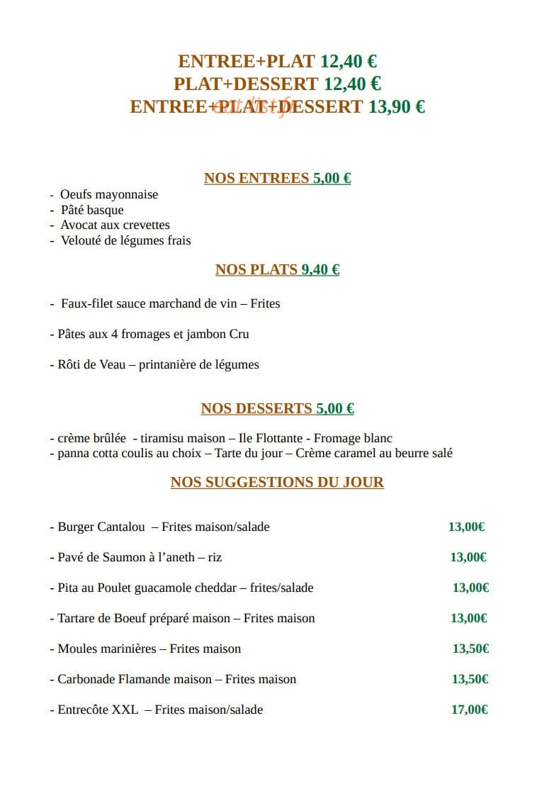 Aux Frangins — carte page 1