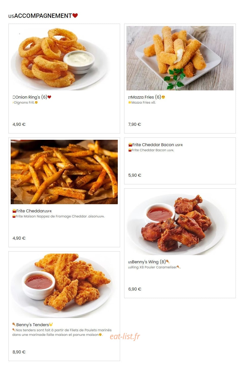 Ben's — carte page 4