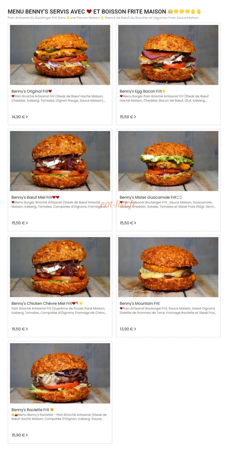 Ben's — carte page 1