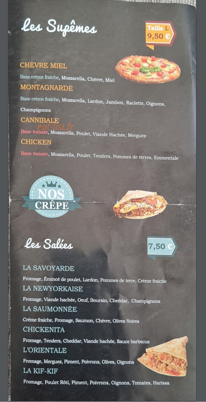 Chez Sam — carte page 3