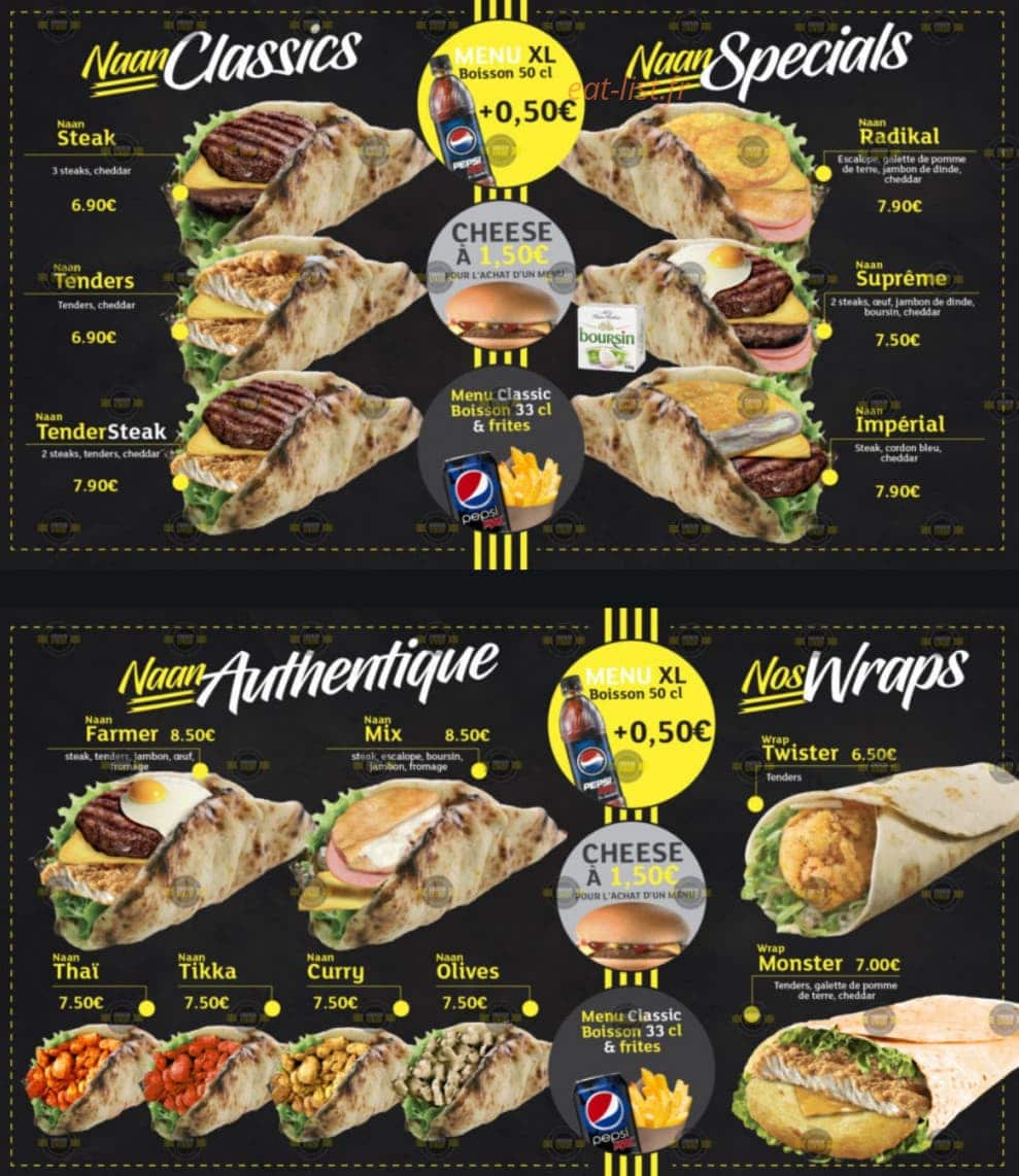 Chicken Street — carte page 1