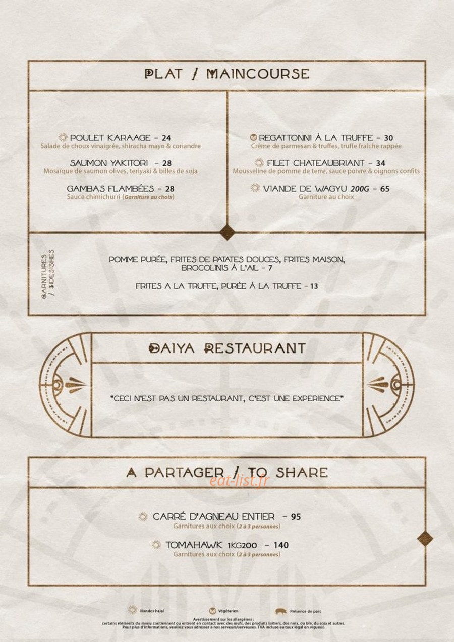 Daiya — carte page 2