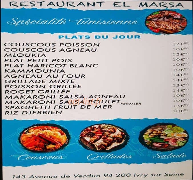El marsa — carte page 1
