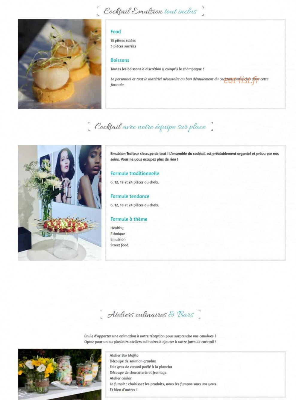 Emulsion — carte page 1