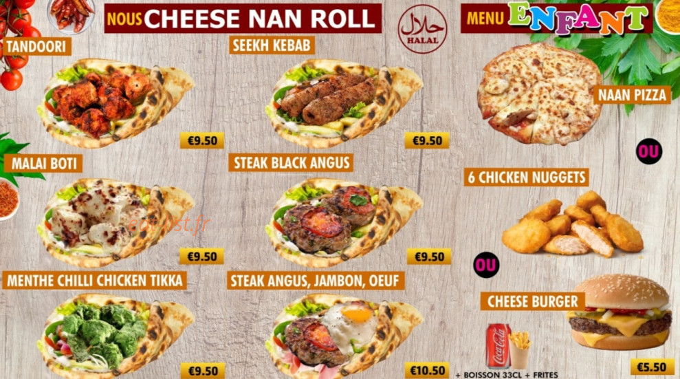 Food Vibes — carte page 2