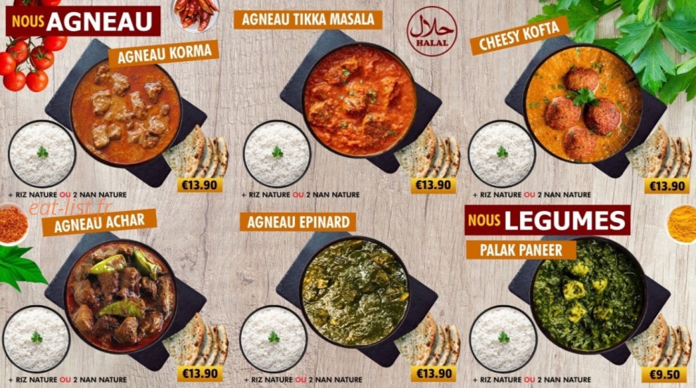 Food Vibes — carte page 3