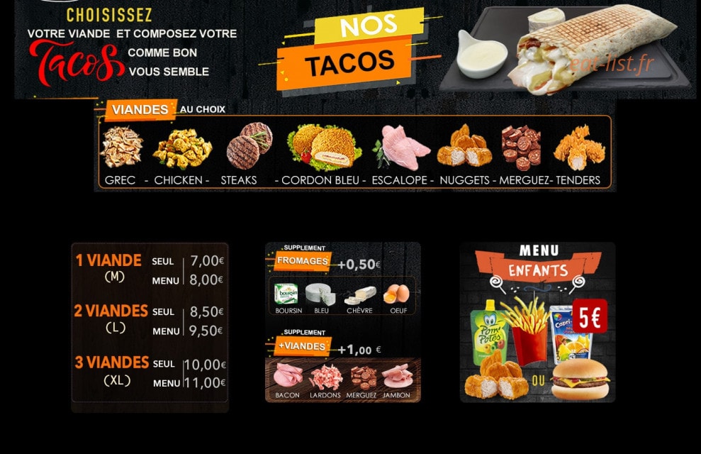 Gusto Food — carte page 6