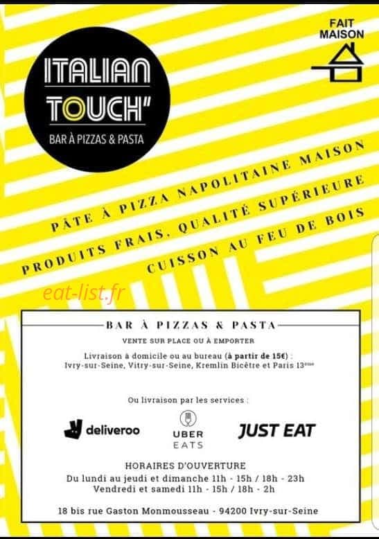ItalianTouch — carte page 1
