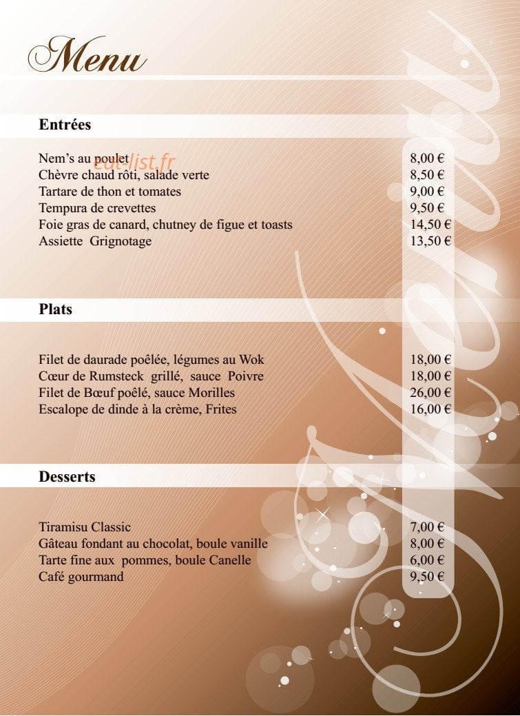 L' Atelier — carte page 6