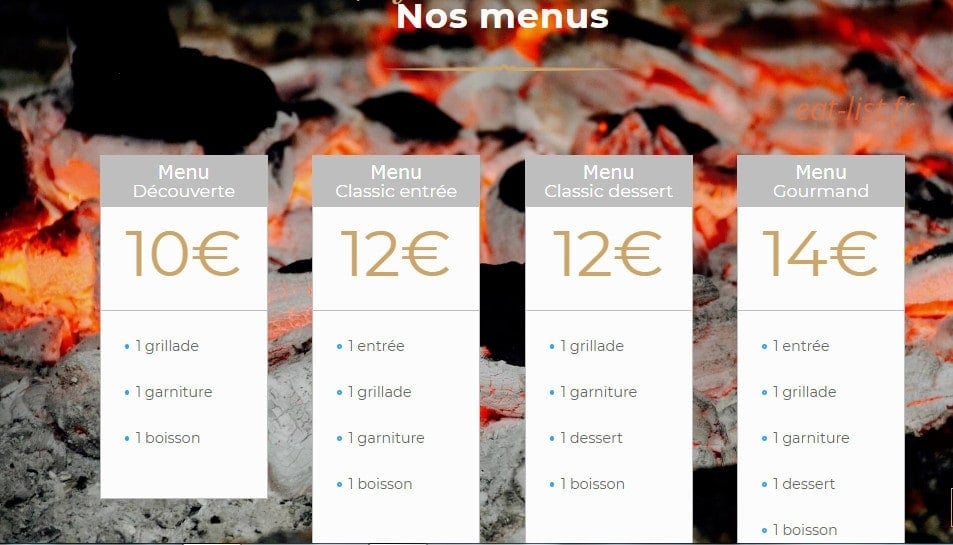 La Brochette Dorée — carte page 7