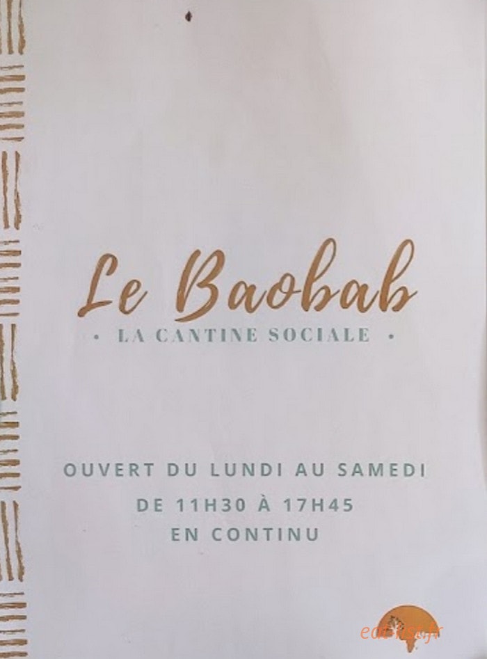Le Baobab — carte page 1