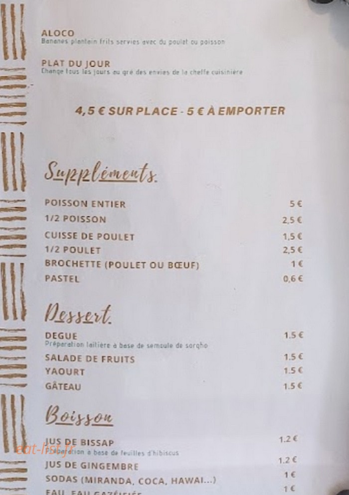 Le Baobab — carte page 4