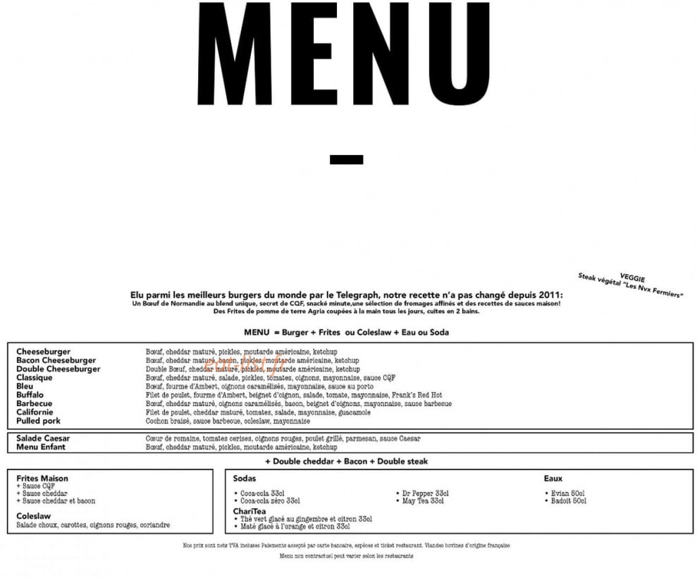 Le Camion qui Fume — carte page 1