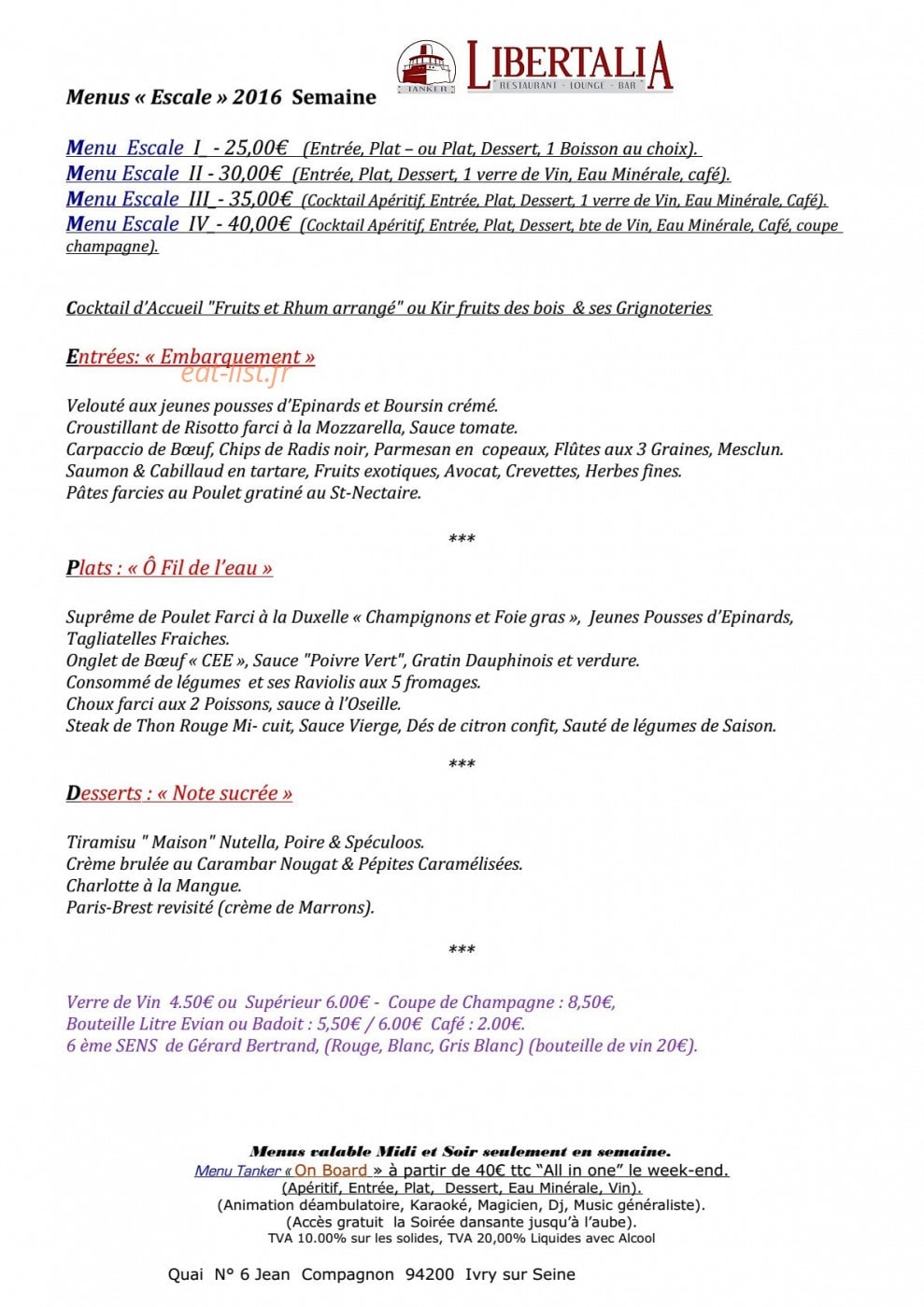 Le Libertalia — carte page 8
