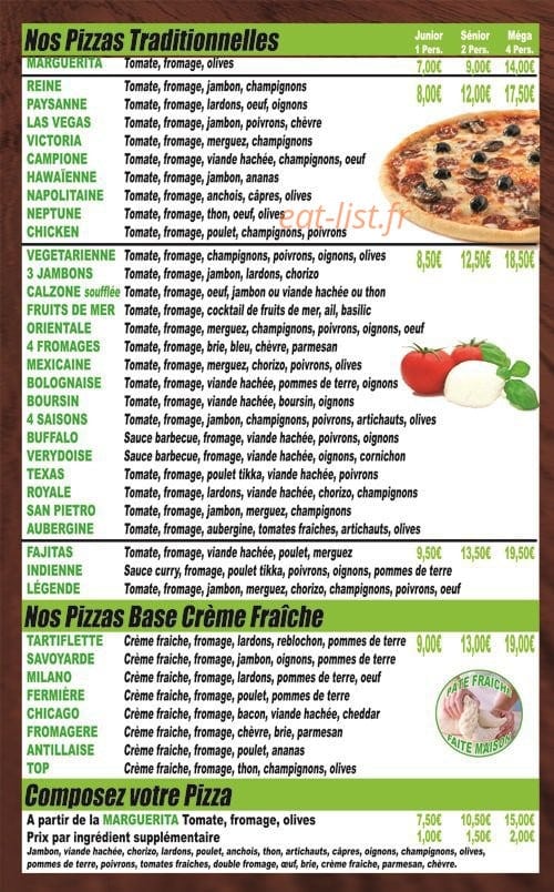 Legende Pizza — carte page 2