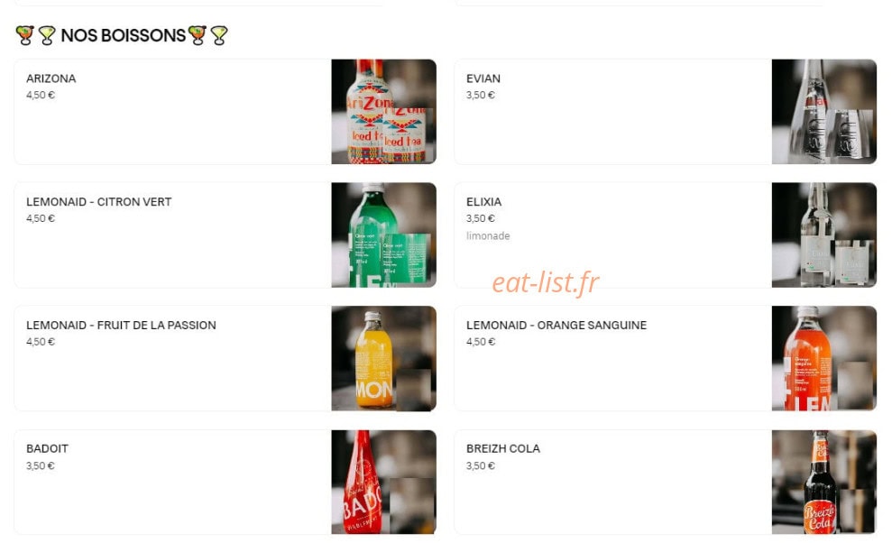 Les Gourmands — carte page 3