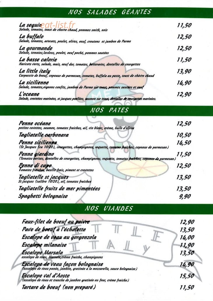 Little Italy — carte page 3