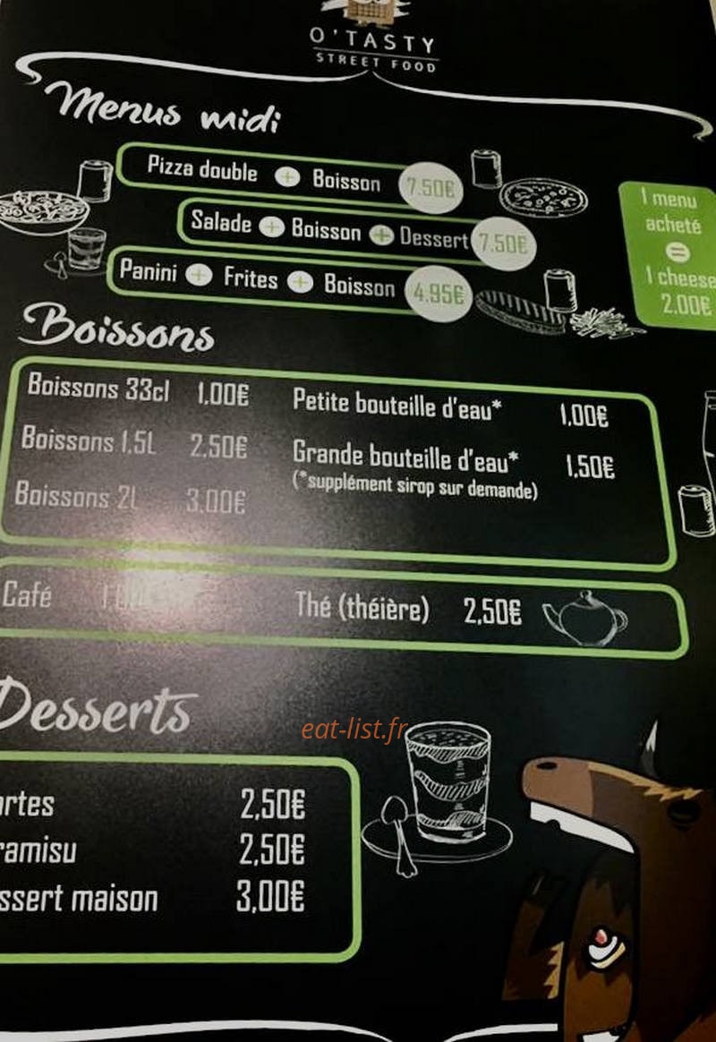 O'Tasty Food — carte page 5