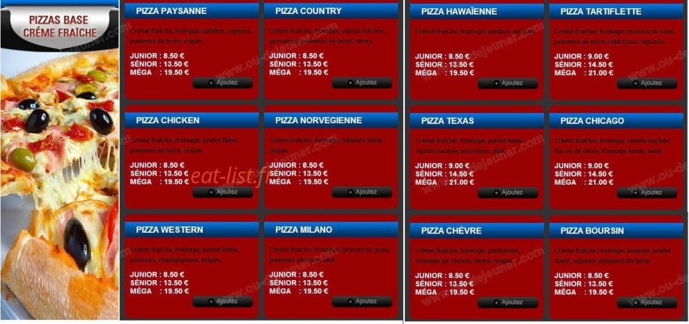 Pizza Miami — carte page 4
