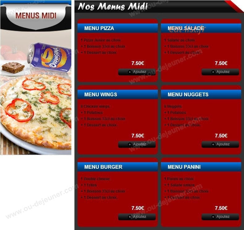 Pizza Miami — carte page 2