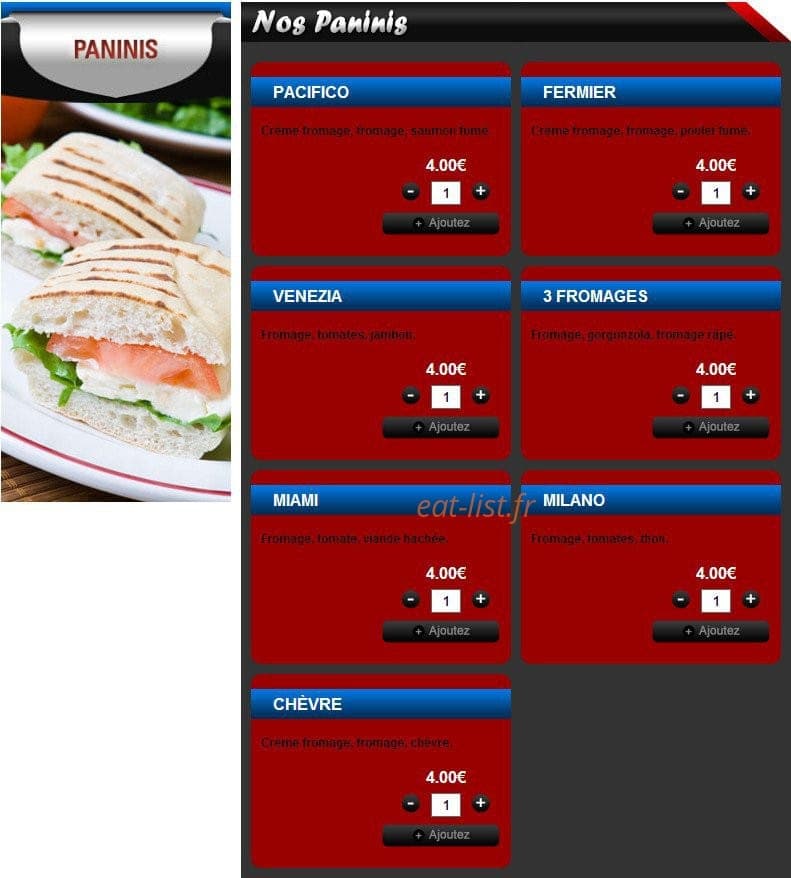 Pizza Miami — carte page 7