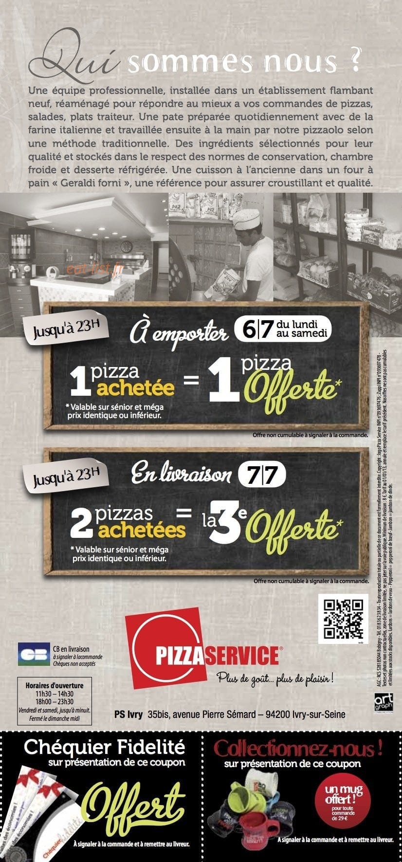 Pizza Service — carte page 2
