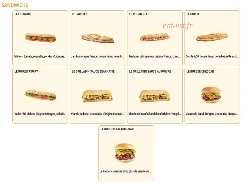 Pomme de Pain — carte page 1