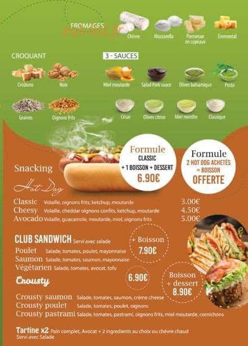 Salad Park — carte page 3