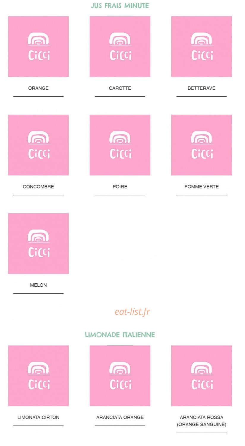 Soho Restaurant — carte page 12