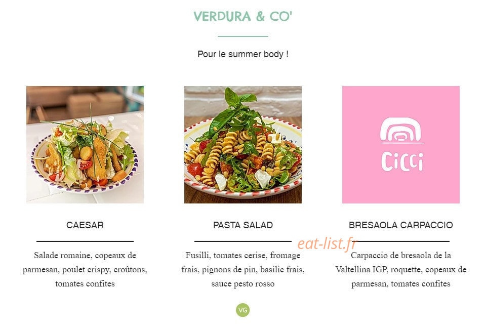 Soho Restaurant — carte page 8