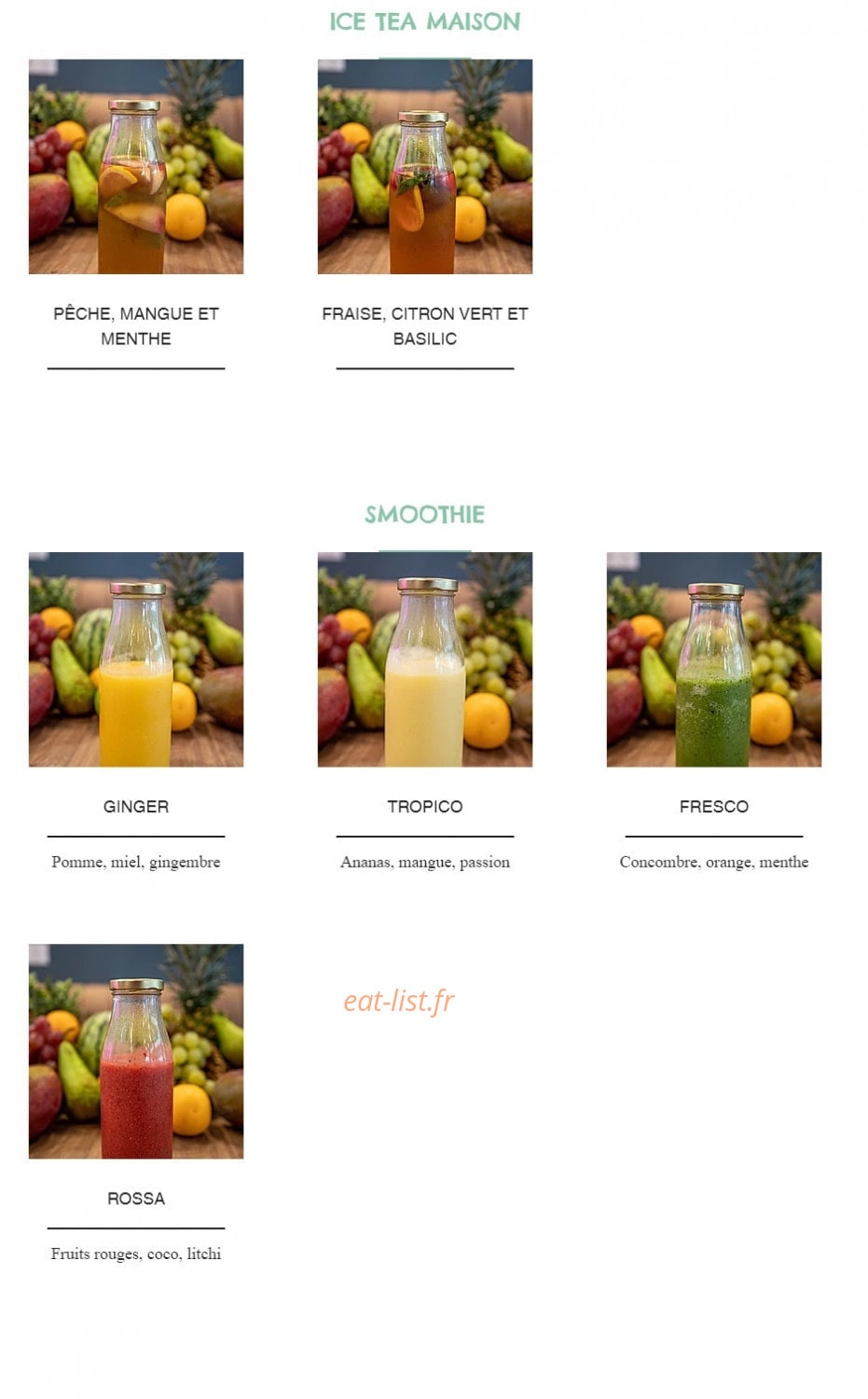 Soho Restaurant — carte page 11