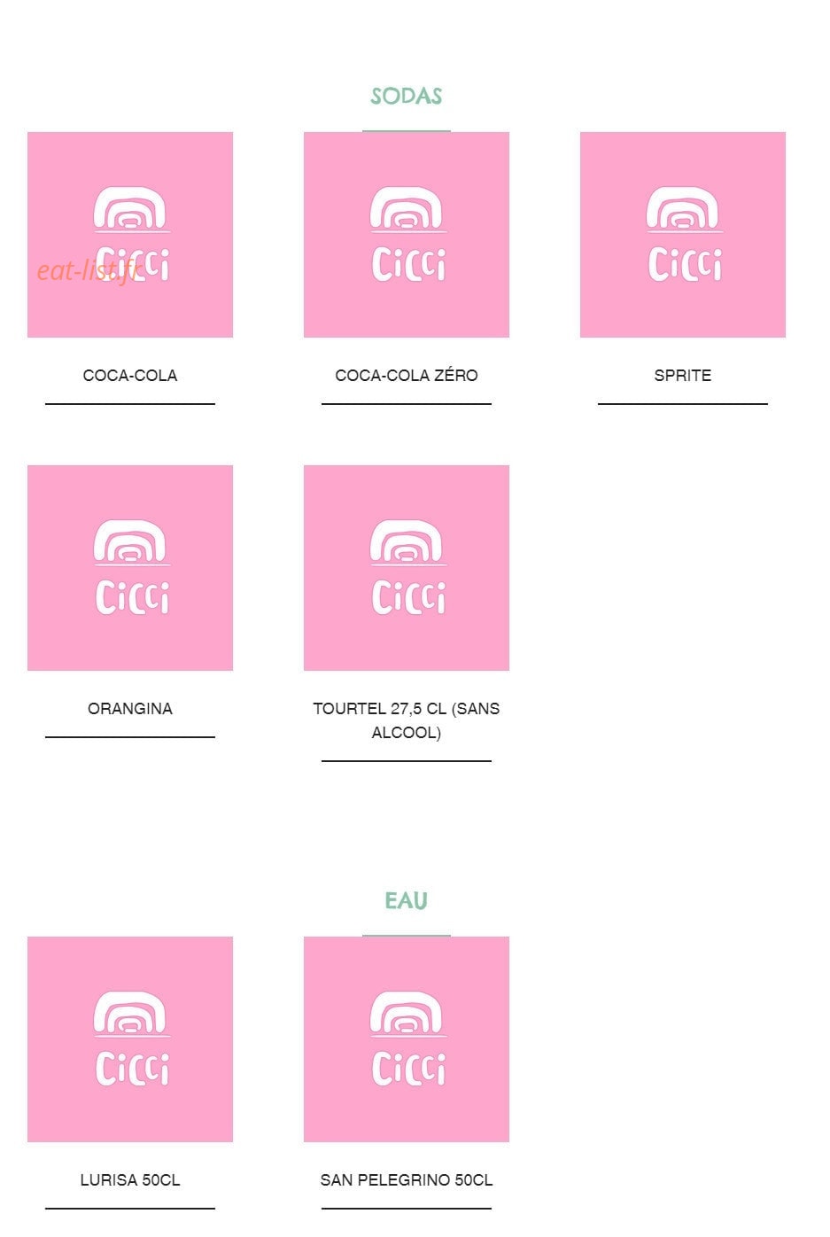 Soho Restaurant — carte page 13