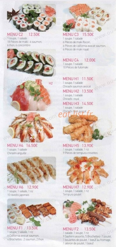 Sushi Edokko — carte page 8