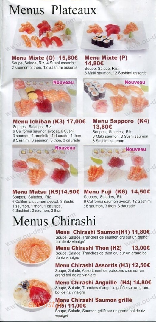 Sushi Edokko — carte page 5