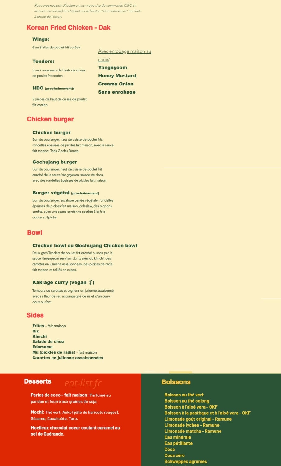 Taek — carte page 1