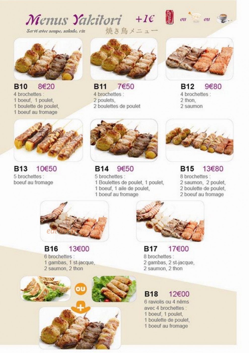 Yami sushi — carte page 5
