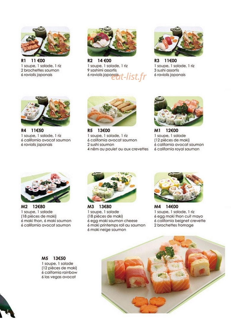Carte et menu de So sushi à La Varenne Saint Hilaire — Les menus mixtes 3
