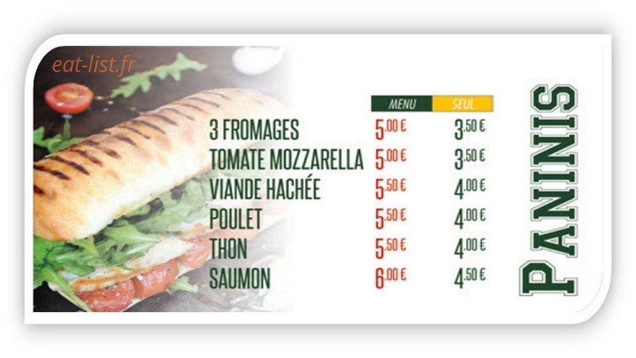 Var'n Burger — carte page 3