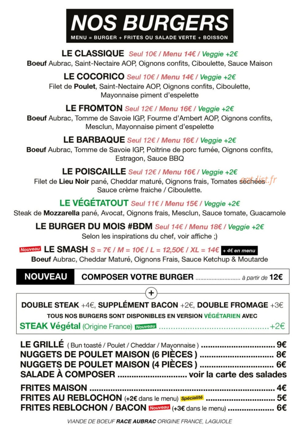 Alfred Burger — carte page 1